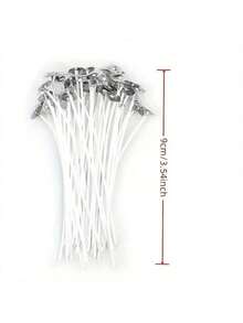 50/100/115 支装无烟长燃预涂蜡蜡烛芯 - 适用于 DIY 蜡烛制作和派对装饰，多种长度可选，适合斋月、情人节、新年等各种场合，高品质耐用，燃烧均匀，可用于活动照明、装饰照明、持久燃烧、蜡烛制作、蜡烛制作材料、框式墙饰 - 白色 - 查看 11