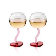 1pc Romantic Heart-Shaped Glass Wine Glass, Reusable Small Champagne Cup With Stem For Valentine's Day ,Dating Cold Drinks, Hand Wash Only - Ideal Engagement Gift, Champagne Glasses - Multicolor - View 11