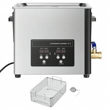 10L Ultrasonic Cleaner, Professional Ultrasonic Cleaner Machine With Cleaning Basket & Digital Display, 180W Stainless Steel 40kHz Cleaning Machine For Watches, Razors, Jewelry, Coins, And More - View 8