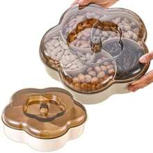 Picnic TablesBandeja Dividida Centro de Mesa Contenedor 5 Compartimientos Removibles Dinamico Para Servir Alimentos Multiusoso Golosinas Dulces Quesos Frutas Picnic Reuniones Organizador - como en la foto - Ver 1