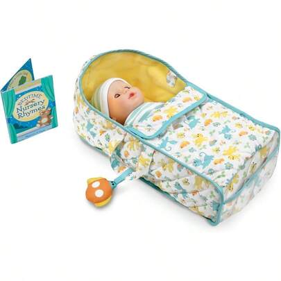 zxr  and Doug Mine to Love Moisés Portátil para Llevar Muñecas Juguete Acolchado Librito de Rimas Infantiles121