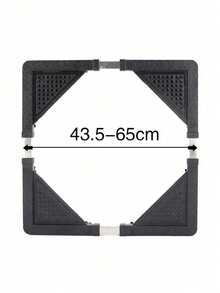 Soporte para lavadora, soporte para refrigerador, soporte de carga, base de soporte móvil ajustable, ruedas telescópicas para carro de muebles, base para lavadora de tamaño ajustable, base extraíble, soporte para lavadora con ruedas, soporte para rodillos con carro, base ajustable para soporte para lavadora con carro, base móvil ajustable universal, soporte para secadora de refrigerador portátil, artículos para el hogar, fácil de limpiar, adecuado para gabinetes de refrigerador, secadoras, lavadoras y otros electrodomésticos (negro) - Negro - Ver 12