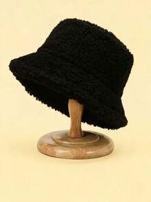 1pc Unisex Solid Color Multifunctional Bucket Hat - Summer Hat, Foldable Lightweight Portable, Suitable Outdoor Hiking, Fishing And Beach Activities, Women Hat - 黑色 - 查看 2