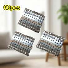 Pinzas de Ropa de Acero Inoxidable, Abrazaderas Metálicas Resistentes al Viento, Clips Metálicos para Lavandería, Pinzas Multifuncionales con Sujeción Fuerte CGXH - 40 piezas - Ver 3
