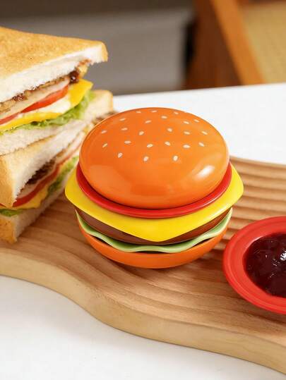 6件套汉堡蘸酱套装，2.03盎司创意开胃菜盘，蘸酱碗，甜点水果盘，酱汁盘，厨房用具，厨房用品，圣诞礼物，学习用品