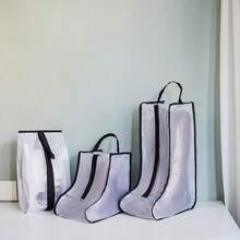 Shoe & Boot Dust Cover Storage Bags, Portable Shoe Tote Bag, Transparent Window, Zipper Closure, Foldable & Compressible, Reinforced Handle, Waterproof Shoe & Boot Storage Organizer Boxes, Suitable For Wardrobe, Shoe Cabinet, Bedroom, Outdoor Moving, Travel, Shoe, Spring Summer Picks, Brides Maid Gifts, Room, Bedroom Decor, Beach, Travel, For Men, For Women, Vacation, Women's Day, Travel Essentials, Wedding Favors, Y2k, Bedroom, Car Accessories Women, Kitchen Decor,Wedding,Y2k,Party - Multicolor - View 1