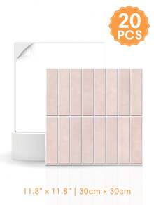 1/10/20PCS Peel-And-Stick PVC Wall Sticker, 11.8" X 11.8", Decorative Wall Sticker, Self-Adhesive 3D Wall Panel, Modern Style, Interior Decoration, Living Room Decorative Wall Panel, Bathroom Waterproof Tile, Waterproof, High Temperature Resistant