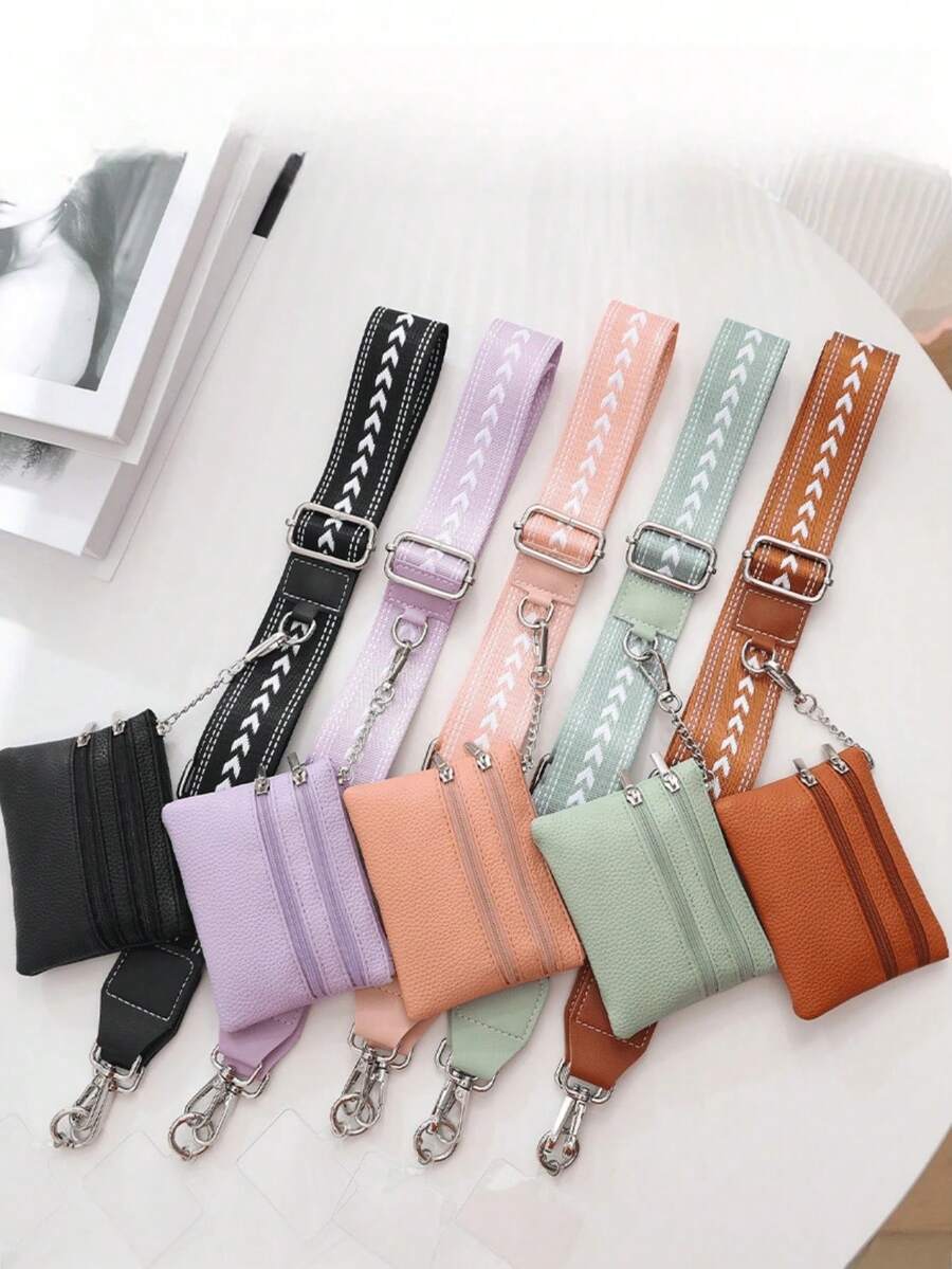 Comfort Fit Phone Detachable Shoulder Strap, Convenient Detachable Clip-On Strap, Can Be Used As Shoulder Bag Or Crossbody Bag, Multi-Purpose Adjustable Strap Women Wallet Wallet Purse Wallet, Spring Easter Gift Birthday Party - Multicolor - View 1