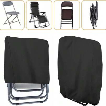 Staubschutzhülle aus Oxford-Gewebe für klappbare Outdoor-Stühle, wasserdichte Schutzhülle für Klappstühle, Schutzhülle für Klappstühle, UV-Schutz für Stühle.