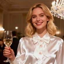 Bộ 1/2 khuy cài hình hoa đính ngọc trai, thích hợp cho áo sơ mi và áo kiểu - Kẹp đính đá trang trí tự làm, dễ dàng lắp đặt, tuyệt vời cho váy, vest, trang trí đám cưới và quà tặng Giáng sinh (Hình cánh hoa ngẫu nhiên) - Vàng - Xem 6