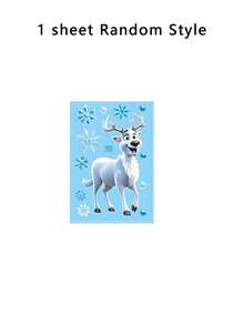 110pcs/9sheets - Blue Christmas Static Cling Window Stickers, Santa Claus, Reindeer, Snowman Decals - Snowflakes, Christmas Tree, Gifts, Decorative Glass Door Stickers - Double-Sided Reusable Cling Christmas Window Stickers For Holiday Decoration, Non-Electronic, Feather-Free, Suitable For Christmas And New Year, Home, Office And Party Decoration - Multicolor - View 7
