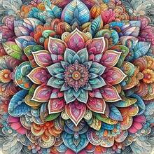 1 Set Diamond Painting Kit, Full Drill Diamond Art Kit, Diamond Dot Painting DIY, Full Drill Art And Craft, Suitable For Home Wall Decor Gifts, Diamond Art Set - Multicolor - View 9