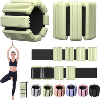 2 PCS Polainas Para Tobillos Y Mu?ecas,1 Lb Tobilleras Y Mu?equeras De Silicona Antideizantes Ajustables,Entrenamiento De Fuerza De Tobillo,Mu?eca,Brazo Y Pierna(2lb\/Par)