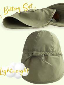 1件婴儿UPF 50+速干连帽防晒斗篷，轻便透气沙滩帽，适合户外游泳、徒步旅行和夏季活动 - 1PC - 查看 9