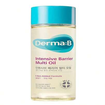 Derma B | Intensive Barrier Multi Body Oil | Moisturizing Non-Sticky Multi-Use Oil After Shower | 10 Botanical Skin Oil For Sensitive Skin | Korean Body Oils For Women &Amp; Men | 4.56 Fl Oz (135ml)