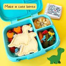 1pc/5pcs Stainless Steel Geometric Sandwich Cutter & Sealer Set, Cute Star, Heart, Dinosaur, Square, Round Cookie Mold, Bento Box Shaper - Multicolor - View 7