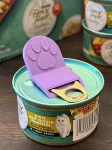 3pcs Pet Can Opener, Ergonomic Non-Slip Handle, Suitable For Cat/Dog Food Cans, Durable Plastic Kitchen Tool, Easy To Clean Design - Can Opener - View 2