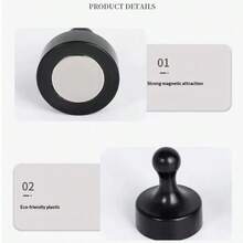 1个磁性窗帘挂钩，便携式户外露营帐篷悬挂工具，旅行悬挂配件 - 白色 - 查看 7