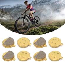 Pastillas de Freno para Scooter, 4 Pares de Pastillas de Freno de Disco para Scooter Eléctrico Pastillas de Freno Redondas para Bicicleta con Base de Cobre para Bicicleta de Monta?a - negro - Ver 3