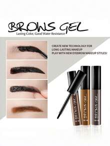 NOVO جل حواجب مقاوم للماء والعرق وطويل الأمد. مكياج حواجب شبه دائم ذو مظهر طبيعي، مناسب للاستخدام اليومي والسفر والمناسبات والهدايا والمناسبات الاجتماعية والأعياد والتخرج والحفلات - 01# بني غامق - مشاهدة 3