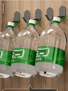 10个强力粘钩，无需钻孔，不锈钢墙挂套装，适用于厨房、浴室、卧室、玄关等场所。防水可拆卸装饰收纳架，可用于悬挂毛巾、外套、钥匙、包包、帽子、围巾、雨伞、背包等物品。 - 灰色 - 查看 5