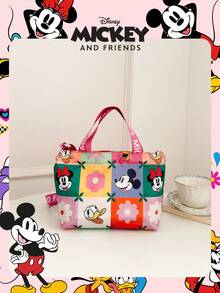 Túi mua sắm chính hãng Disney, 1 chiếc, họa tiết Mickey, dung tích lớn, có thể gấp gọn, túi đeo vai dây rút, túi xách nhẹ, được cấp phép chính thức - Nhiều mẫu để lựa chọn, phù hợp cho nữ/bé gái/phụ nữ, hoàn hảo cho sử dụng hàng ngày/mua sắm/đi chơi. - Nhiều màu - Xem 7