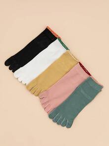 5 pares calcetines de punta simple - Multicolor - Ver 7