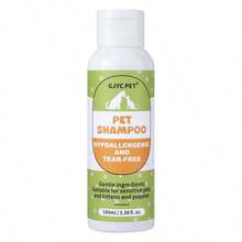 GJYC PET 3.38 Fl Oz Champú para cachorros sin lágrimas para piel sensible - Champú hipoalergénico para perros y gatos - Champú calmante de avena para cachorros y gatitos, libre de crueldad - 100ml - Ver 7