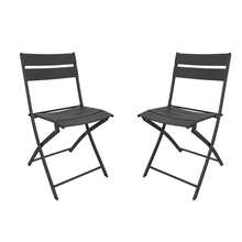 Acomoda Textil Table et chaises de pique-nique pliantes - Noir - Voir 9