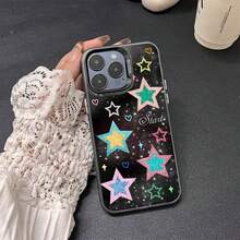 The sky is densely filled with stars For GooglePixel 18 17 PRO 17 16 A luxury matte hemming anti-drop IMD color personalized laser backplane protection cover - CYK Thestarstwinkle Negro - Ver 3