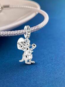 1pc Fashion Kangaroo Mother & Baby Beaded Pendant, Suitable For Women Bracelet, Bangle DIY Jewelry Making And Daily Accessories Decoration, Suitable For Girls Wearing - Kangaroo Mother and Baby - View 8