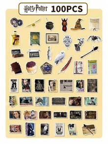 Harry Potter 100张哈利波特经典电影场景终极收藏贴纸，可用于DIY手工、剪贴簿、手机壳、学习用品，是电影迷必备的圣诞派对礼物，也是愿景板装饰的理想之选。 - 彩色 - 查看 5