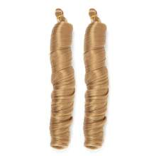 法式卷发辫子钩编假发 24英寸 2包 蓬松波浪卷曲钩编假发 预拉伸卷曲编织假发 女士接发 - 彩色 - 查看 21