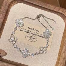 Luxury Lucky Bracelet For Women, Exquisite Holiday Fashionjewelry Gift, Charming Accessory, Perfect For Couples. - Silver - View 2