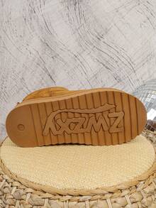 Fashion Boots, Stylish Women's Boots, New Winter Short Boots, Thick Sole Boots, Fur Boots, Slip-On Flat Ankle Boots, Snow Boots