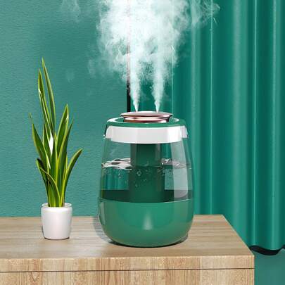 Double Spray Humidifier,1L Silent USB Digital Display Humidifier With 2 Mist Modes & Night Light For Car Office Home Room