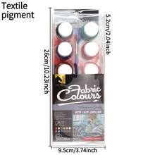 opeth 25ml 12-Color Glass Painting Acrylic Paint Set, Vibrant Colors, Fine Texture, Suitable For Glass, Ceramic, Textile Painting, Includes 1 Paintbrush - one-size - View 12