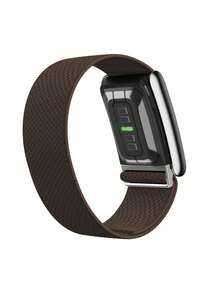 Banda Superknit Luxe 5.0 - Compatible con 5.0/MG - Admite función ECG, material de metal premium para accesorio de dispositivo portátil de salud y acondicionamiento físico - Café integral - Ver 3
