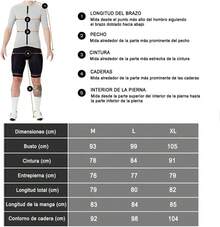 Conjunto de Ropa de Ciclismo para Hombre - Tejido Impermeable Transpirable de Secado Rápido, Culotte con Almohadilla 9D, 3 Bolsillos Traseros - Ideal para Ciclismo de Carretera, Montaña - Grande - Ver 7