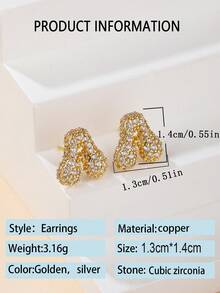 1 对泡泡首字母耳钉精致泡泡方晶锆石 26 个字母 A-Z 个性化名字耳钉情人节珠宝生日礼物适合女士和女孩 - 大號字母耳環 - 查看 4