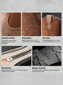 Botas de Trabajo con Punta de Acero Impermeables para Hombres – Ideales para Construcción - Marrón Mocha - Ver 8