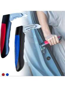 多功能门把手辅助器——集紧急安全锤和门把手于一体，采用铝合金+ABS材质打造。这款便携式辅助工具专为老年人、孕妇和驾驶员设计，旨在提升出行安全！这款门把手不仅是日常安全必备工具，还能在紧急情况下作为紧急安全锤使用。 - 彩色 - 查看 2