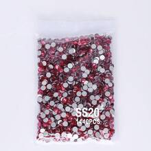 SS3-SS60 Rote Serie, tiefrote Farbe, hochwertige flachbodige Glasdiamanten mit 12 gleichmäßigen Schliffoberflächen, geeignet für Schmuckherstellung, Bekleidung und andere DIY-Projekte - Verschiedenfarbig - Übersicht 38