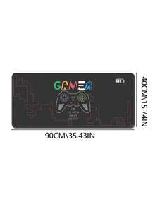 Alfombrilla de ratón para juegos, cubierta de escritorio, alfombrilla de ratón de mesa completa, base de goma antideslizante XXL, con bordes cosidos, adecuada para el hogar, la oficina y el escritorio (gamepad de una mano) - Multicolor - Ver 12