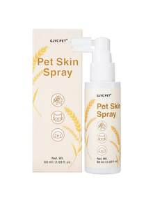 GJYC PET 2.03 Oz Oatmeal Spray For Dogs & Cats - Pet Skin Itch Relief Spray - Soothes Hotspots, Allergies, Dry & Irritated Skin - No-Rinse Moisturizing Spray For Puppies & Kittens - Yellow - View 9