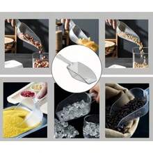 20 Pack of Set Plastic Buffet Serving Tongs Mini Serving Utensil Tongs Appetizers Tongs and Plastic Kitchen Scoops Clear Ice Scoop Buffet Scoop for Candy Dessert Buffet Ice - Por supuesto - Ver 6