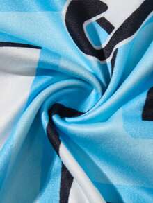 2pcs/Set Boys Streetwear Liberty Statue Print T-Shirt And Shorts Set, Spring/Summer - Blue - View 7