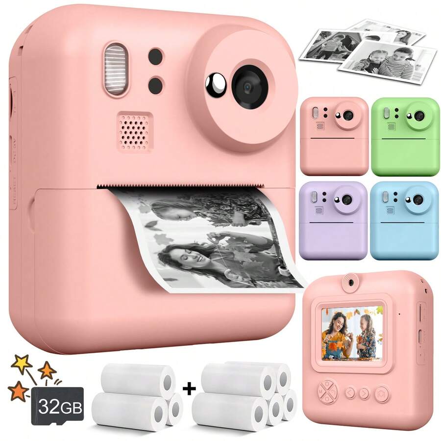 Kids Instant Camera, Magic Fun For Little Photographers! Kids Camera - 2.4" Screen Multi-Function Entertainment Device For Creative Projects - For Travel Photography And Special Occasion Creative Educational Gift For Boys Girls