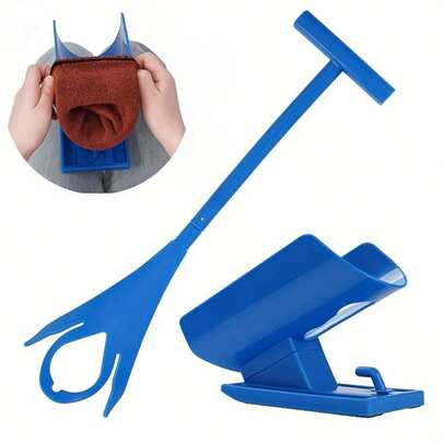 1 Set Foldable Sock Aid Tool, Blue Plastic Sock Assist With Support Base, Suitable For Elderly, Pregnant Women And Disabled - Thanksgiving And Christmas Holiday Gift, Father's Day And Mother's Day Gift, Personalized Gift (Random Style Shipped, Does Not Affect Usage), Shoe, Spring Summer Picks, Brides Maid Gifts, Room, Bedroom Decor, Beach, Travel, For Men, For Women, Vacation, Women's Day, Travel Essentials, Wedding Favors, Y2k, Bedroom, Car Accessories Women, Kitchen Decor, Cute Stuff