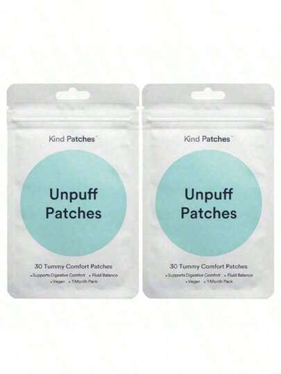 Kind Patches, Unpuff Patches, 30 Tummy Comfort Patches: Support Digestive Comfort, Fluid Balance, Vegan. Compatible With IPhone, Android Phone, Gift For Birthday, Family, Friends Gifts Birthday Phone Ring Holder Phone Grip Phone Accessories